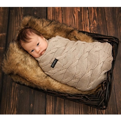 Lullalove Dečka z vlny Merino Béžovy Premium