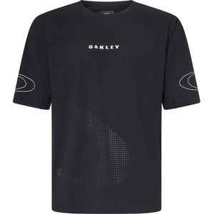 Oakley Мъжка фланелка с къс ръкав за колоездене Oakley Seeker Whip S/S Jersey Cycling jersey - Pitch Black (056-3985-0311)