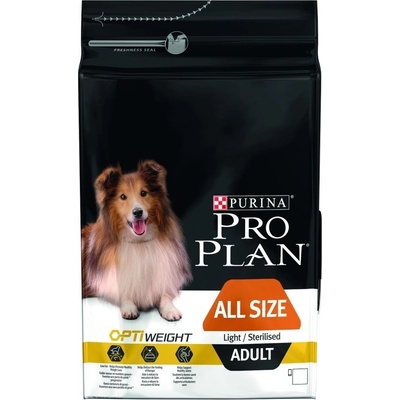 Purina Pro Plan All Sizes Adult Light Sterilised kura 3 kg