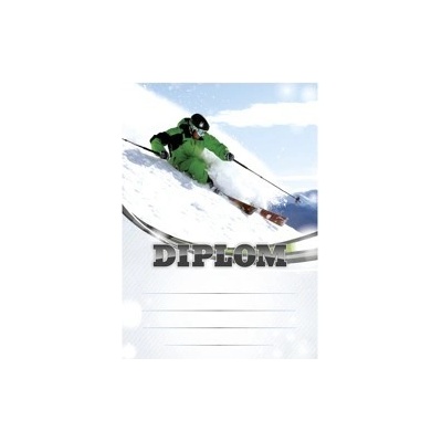 Sabe diplom A4 lyžování – Zboží Mobilmania