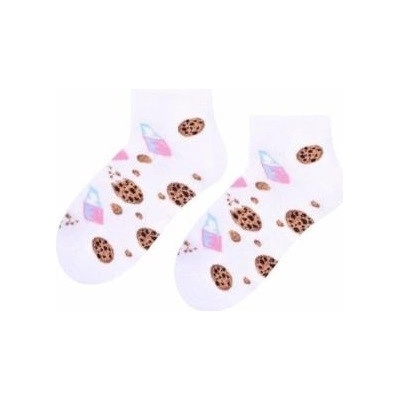 Dievčenské ponožky Cookies biela