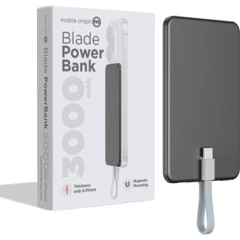 Външна магнитна батерия Mobile Origin Blade 3000 mAh (PBB-3KC-GRY)