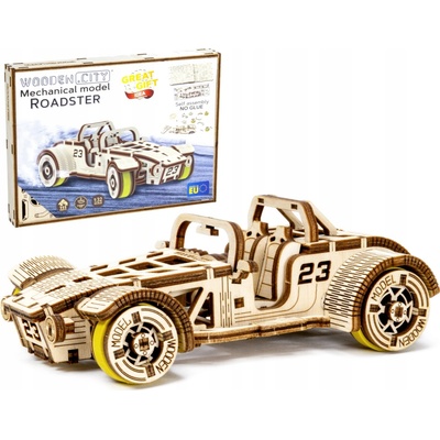 Wooden City 3D puzzle Automobil Roadster 111 ks