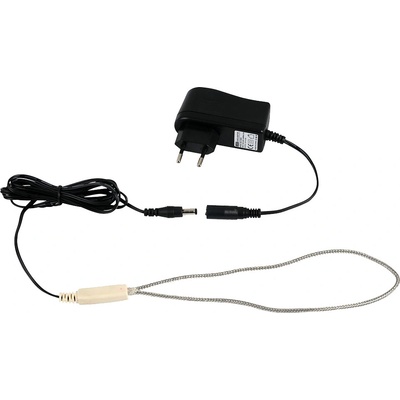 BRAVSON Vyhřívací topný kabel AGF 12V / 6W s adaptérem, nerezové opletení