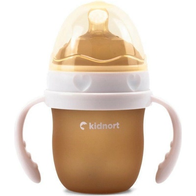 Kidnort dojčenská fľaša pre dojčené deti Eple béžová 150 ml