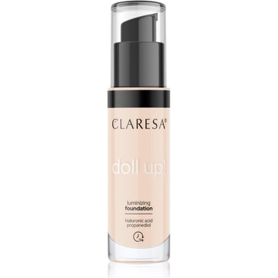 Claresa Doll Up! rozjasňujúci make-up pre prirodzený vzhľad 03 Light Medium 34 g