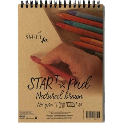 SM.LT Start Pad Natural Brown A5 125 g/m2 20 listů kroužková vazba