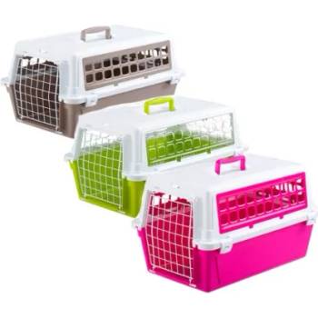 Ferplast Atlas Trendy 10 - Транспортна клетка за кучета и котки, 32, 5 х 48 х 29см. три цвята
