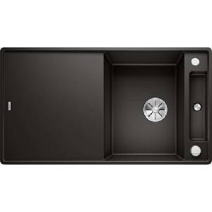 BLANCO Axia III 5 - Мивка от Silgranit, 91x50 см, с аксесоари, InFino, черна 525847 (525847) Мивка за вграждане
