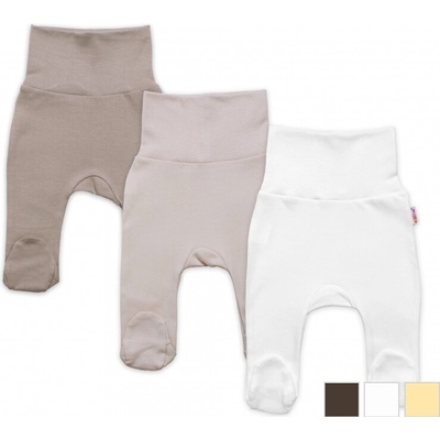 Baby Nellys Polodupačky s pružným pasem Bílá