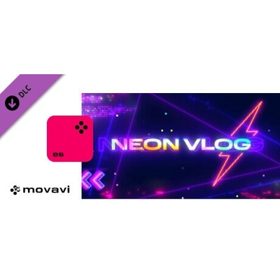 Movavi Игра Movavi Video Editor 2024 - Neon Vlog Pack за PC Steam, Електронна доставка