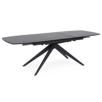 Bizzotto Трапезна разтегателна маса ANJA, 180-220x90 см, стъкло (0731287)