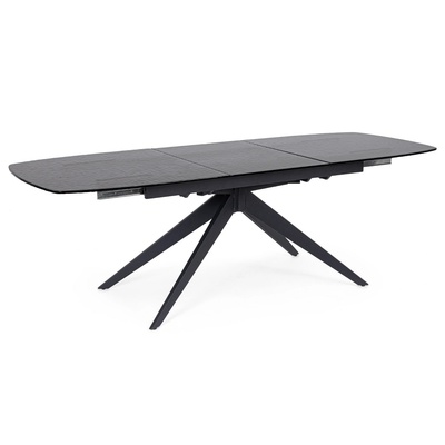 Bizzotto Трапезна разтегателна маса ANJA, 180-220x90 см, стъкло (0731287)