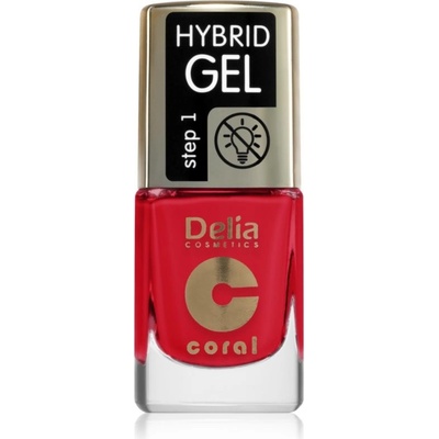 Delia Cosmetics Coral Nail Enamel Hybrid Gel gelový lak na nehty odstín 145 11 ml