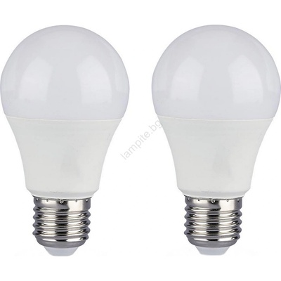 V-TAC К-кт 2x LED Димируема крушка A60 E27/9W/230V 6400K (VT2217)