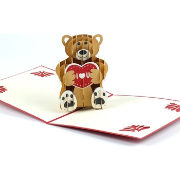 3D prianie Medvedík z lásky