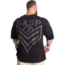 Gasp SLUB IRON TEE WASHED BLACK tričko seprané černé