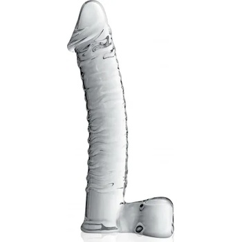 Glossy Toys Стъклено дилдо с тестиси Glossy 15