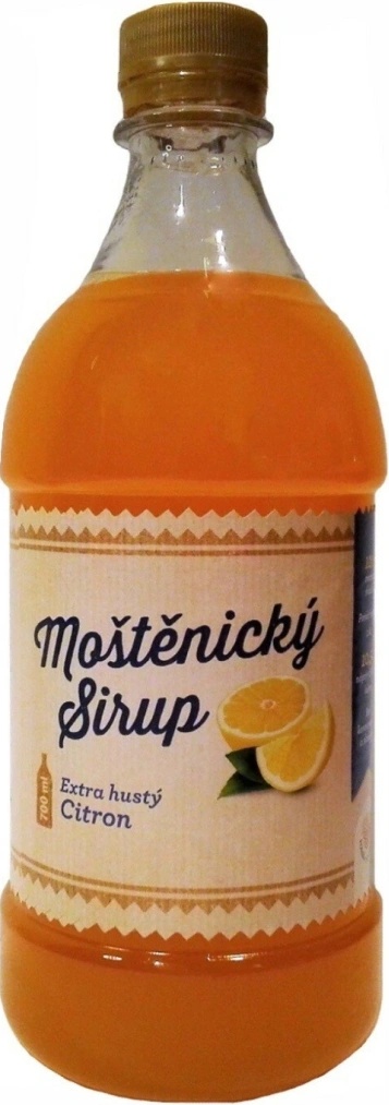 Moštěnický Sirup Citron 0,7 l