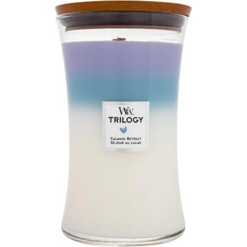 WoodWick Trilogy Calming Retreat 610 g ароматна свещ