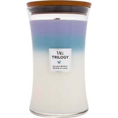WoodWick Trilogy Calming Retreat 610 g ароматна свещ