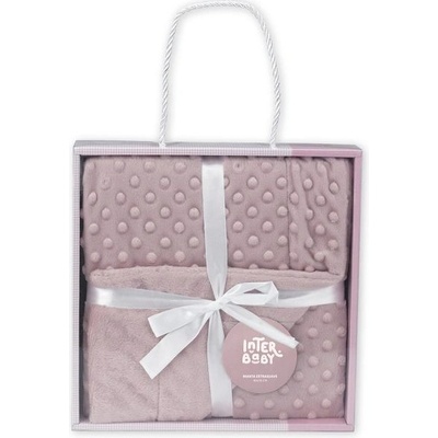 INTERBABY Deka extra měkká kuličky staroružová