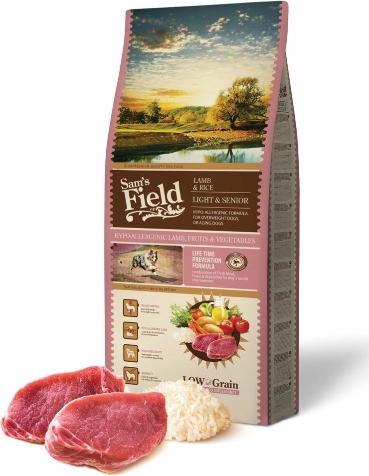 Sam's Field Low Grain Light & Senior Lamb & Rice 13 kg Sam's Field Low Grain Light & Senior Lamb & Rice 13 kg