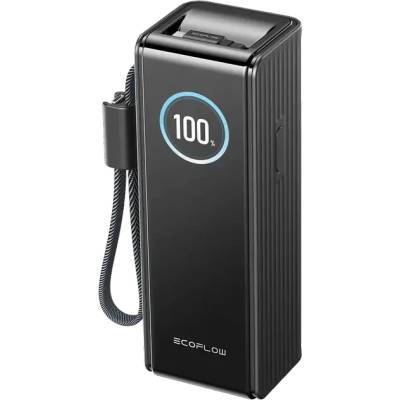Power Bank RAPID 25K, 25000mAh, USB-C, USB-A, 170 W, TFT дисплей, вграден кабел, черен (EF-RAPID25K100W-B-EU)