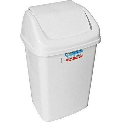 Кош с люлеещ капак 35 литра Бял (101873/2)