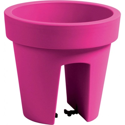 Prosperplast Květináč na zábradlí Lofly Railing fuchsiová 24,5 cm 24,5 cm