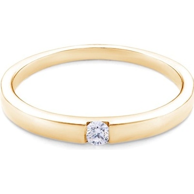Savicki zásnubní prsten žluté zlato diamant 7106