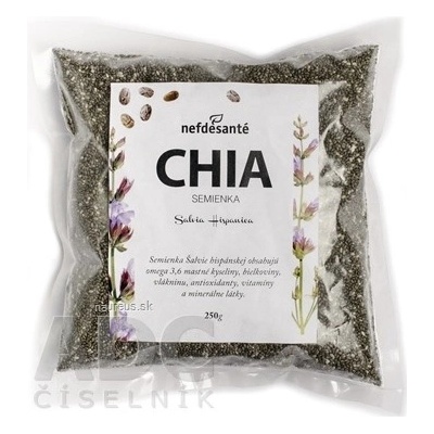 Nefdesanté CHIA semienka semená Šalvie Salvia Hispanica 250 g