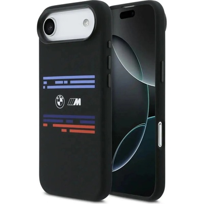 BMW M силиконов хоризонтален калъф MagSafe за iPhone Air - черен (3666339484538)