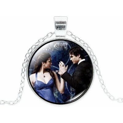 Origoska Řetízek the vampire diaries (upíří deníky) Damon Salvatore a Elena Gilbert VD03 Stříbrná