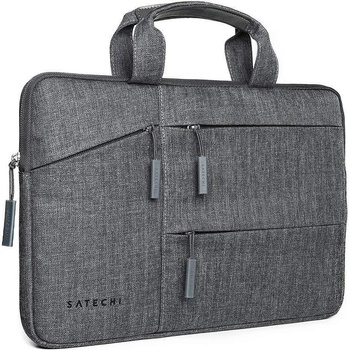 Satechi Fabric Carrying Case 13 - елегантна чанта за MacBook Pro 13, Air 13 и лаптопи до 13.3 инча (тъмносив)
