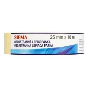 SIGMA Двустранно залепваща лента 25 мм x 10 м 1 бр