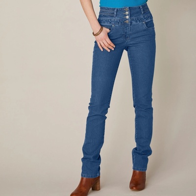 Blancheporte Rovné džíny s vysokým pasem denim