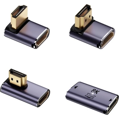 4smarts Комплект от 4 броя адаптер от мъжко HDMI към женско HDMI - 4smarts HDMI 8K Adapter Set (черен) (4 броя) (541489)