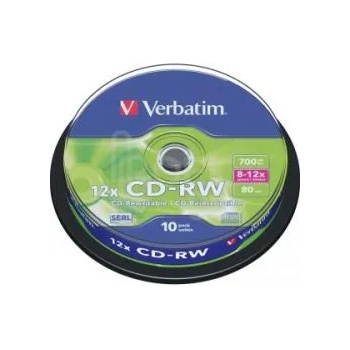 Verbatim CD-RW 700mb 12x - шпиндел 10бр