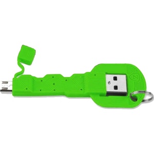 4smarts Кабел тип ключодържател за всички устройства с MicroUSB (8.5 см) - 4smarts Basic KeyLink MicroUSB Cable (зелен)