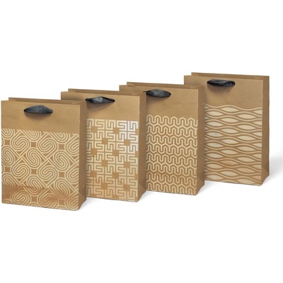 MFP Paper Taška MFP dárková M KRAFT mix č.56 (180×230×90)