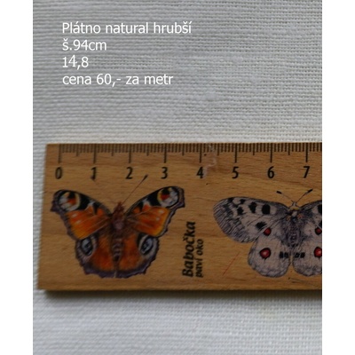 Plátno natural hrubší