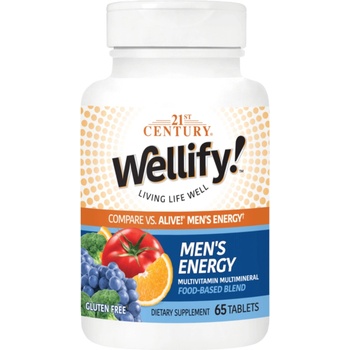 21st Century Wellify Men's Energy Multivitamin, 65 таблетки, 21st Century (9225)