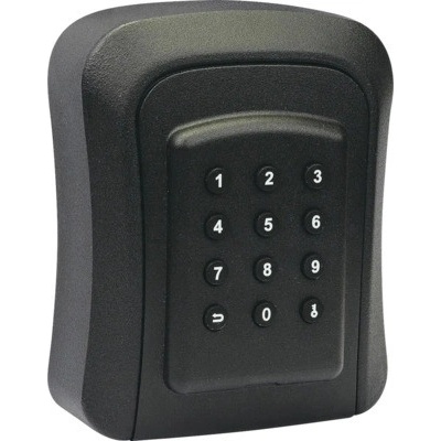 Bezpečnostná oceľová schránka KB,E1 čierna, 9,5 x 11,5 x 4,5 cm