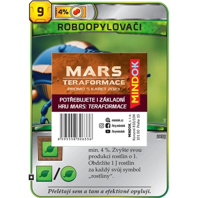 MINDOK Mars Teraformace: promo 5 karet 2023