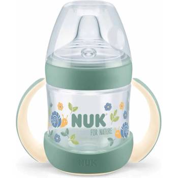 Nuk Шише за сок със силиконов накрайник NUK for Nature - 150 ml, зелено (10215369)