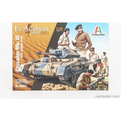 Italeri Crusader Mkiii & British Tank El Alamein With British Crew Tank Military 1942 1:35