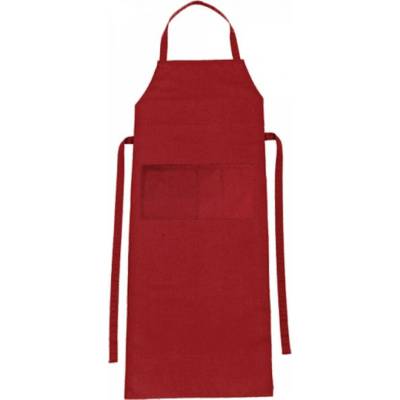 CG Workwear Zástěra Verona s laclem a kapsou 90 x 75 cm Červená cihlová 90 x 75 cm CGW1146