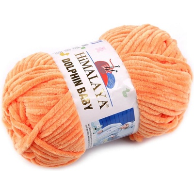 Pletací žinylková příze Dolphin Baby 100 g Varianta: 28 (80316) oranžová světlá, Balení: 1 ks 49488/120346/241946