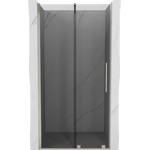Mexen Velar плъзгащи се душ врати 110 см, графит, четкан никел - 871-110-000-41-97 (871-110-000-41-97)